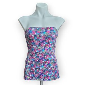 Lilu PacSun Y2K Large Floral Tube Top